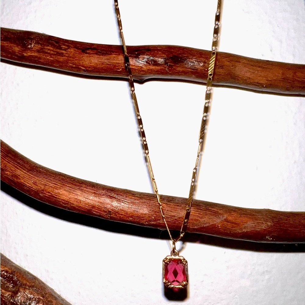 Ruby Cancer Zodiac Pendant
